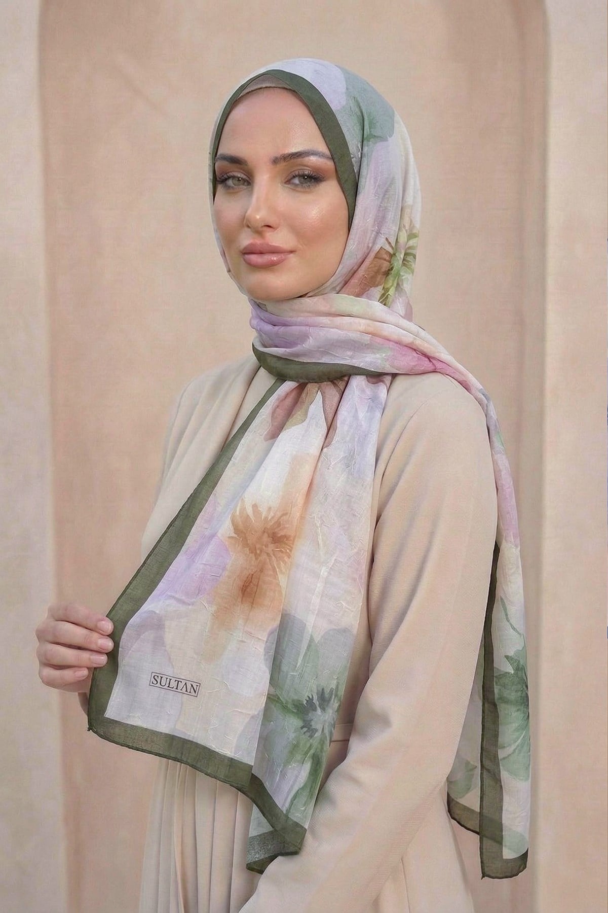 Sultan Desenli Bambu Kraş Şal - Aylin Modeli - DK03-14