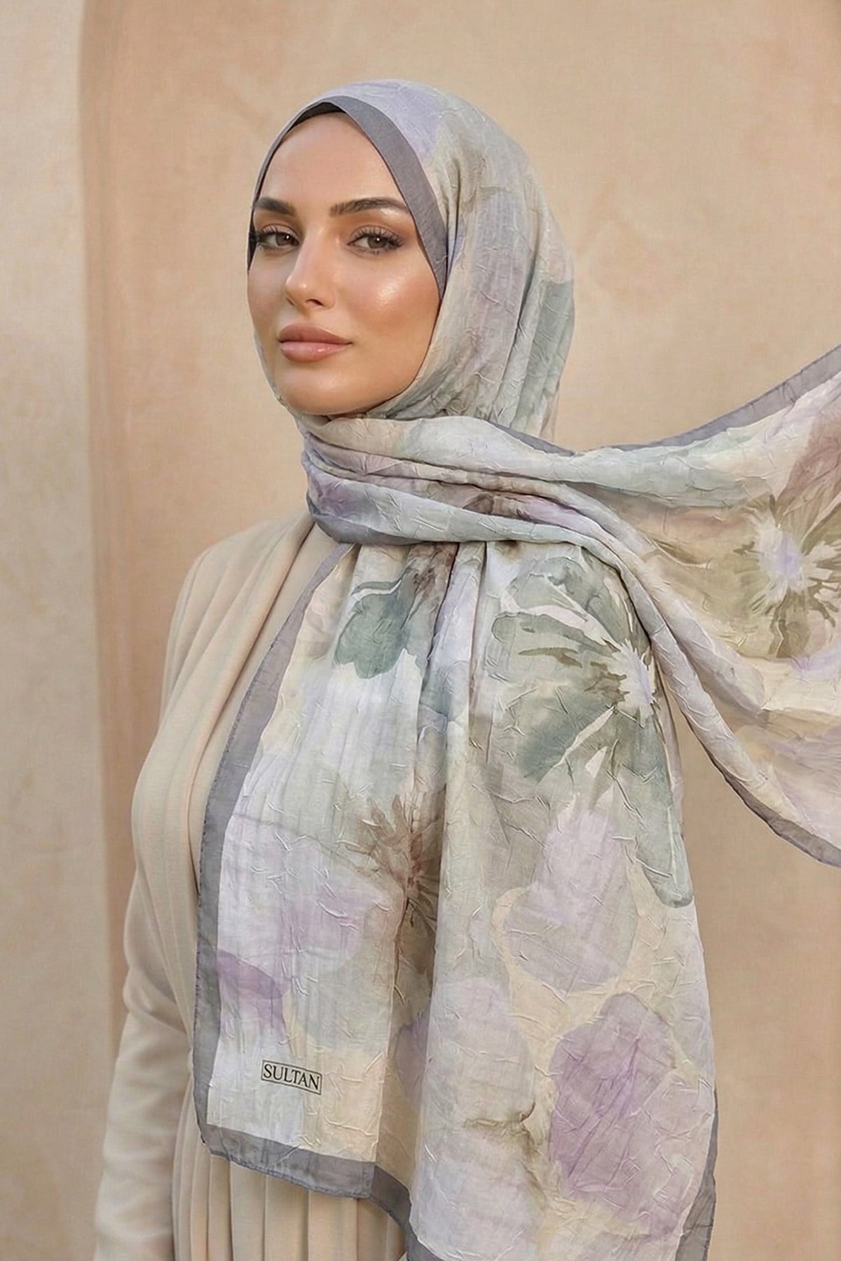 Sultan Desenli Bambu Kraş Şal - Aylin Modeli - DK03-10