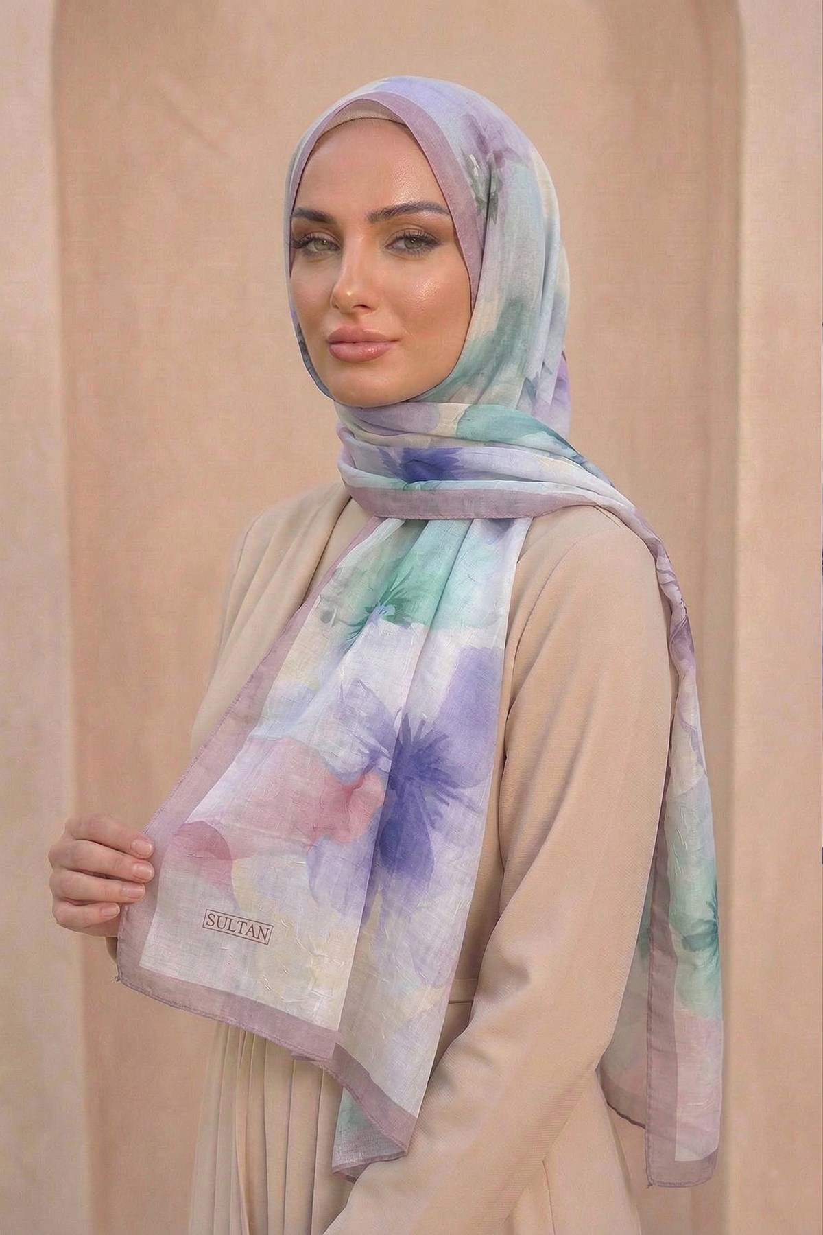 Sultan Desenli Bambu Kraş Şal - Aylin Modeli - DK03-02