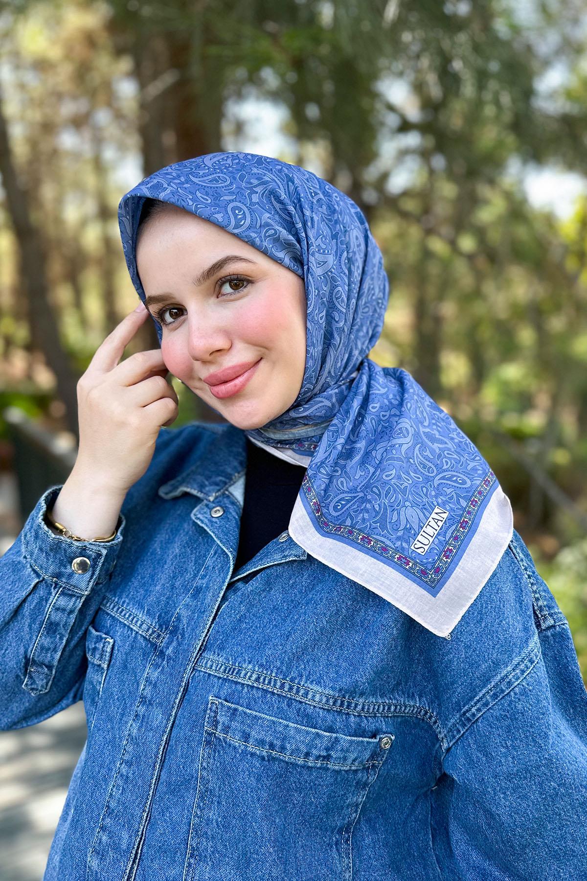 Sultan Fresh Pamuk Eşarp - Mono Şal Deseni - SFE010-03