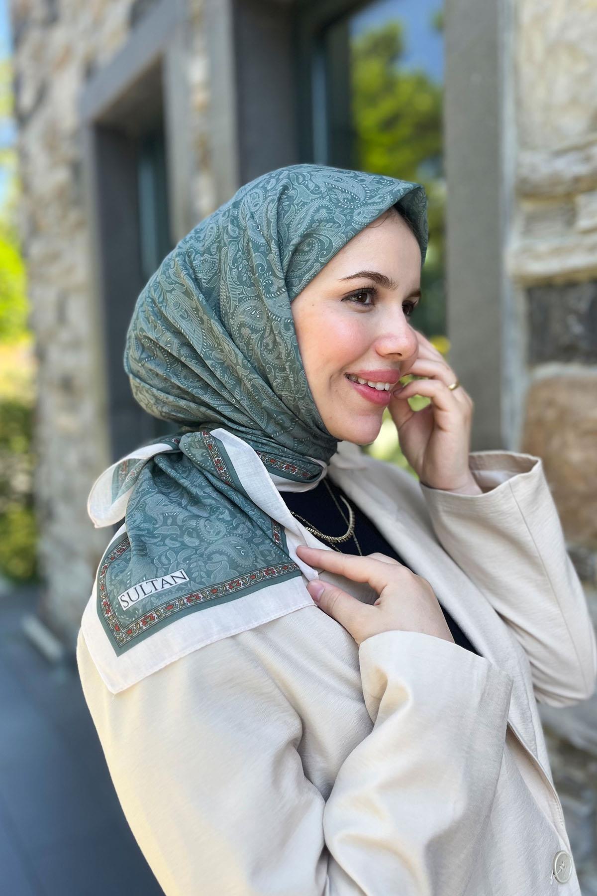 Sultan Fresh Pamuk Eşarp - Mono Şal Deseni - SFE010-07