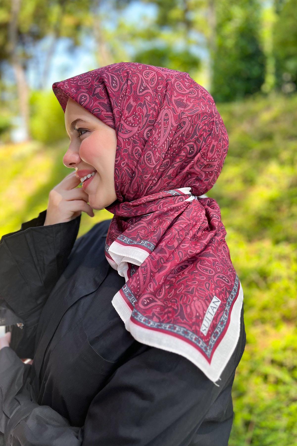 Sultan Fresh Pamuk Eşarp - Mono Şal Deseni - SFE010-01