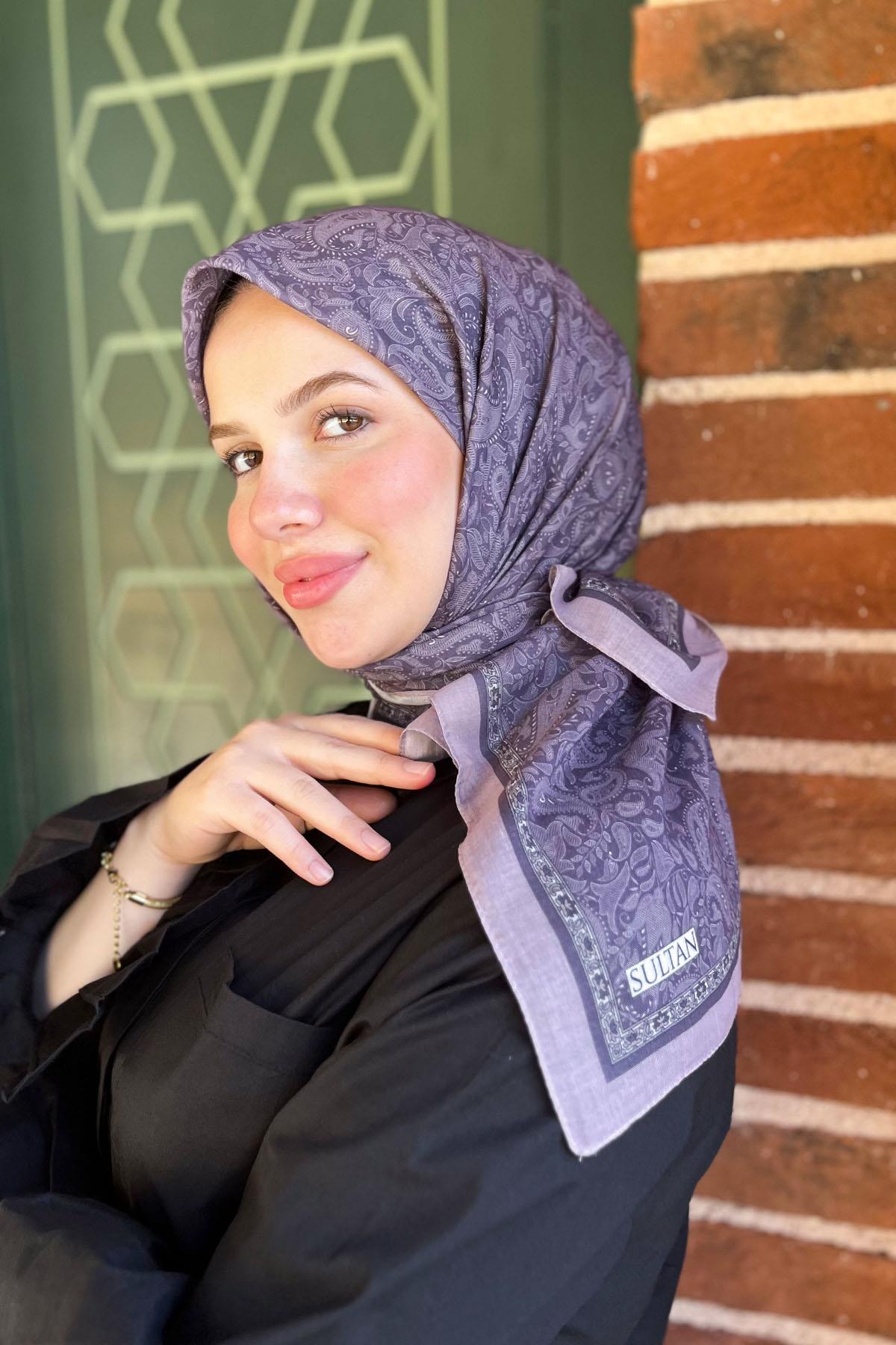 Sultan Fresh Pamuk Eşarp - Mono Şal Deseni - SFE010-10