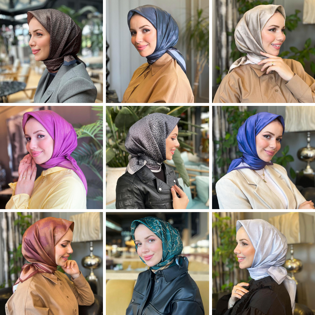 Sultan Hafif Defolu Kristal Eşarp - 9'lu Paket - K07