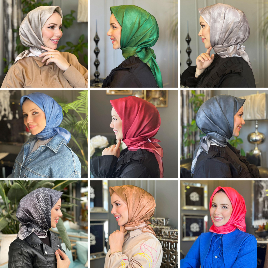 Sultan Hafif Defolu Kristal Eşarp - 9'lu Paket - K02
