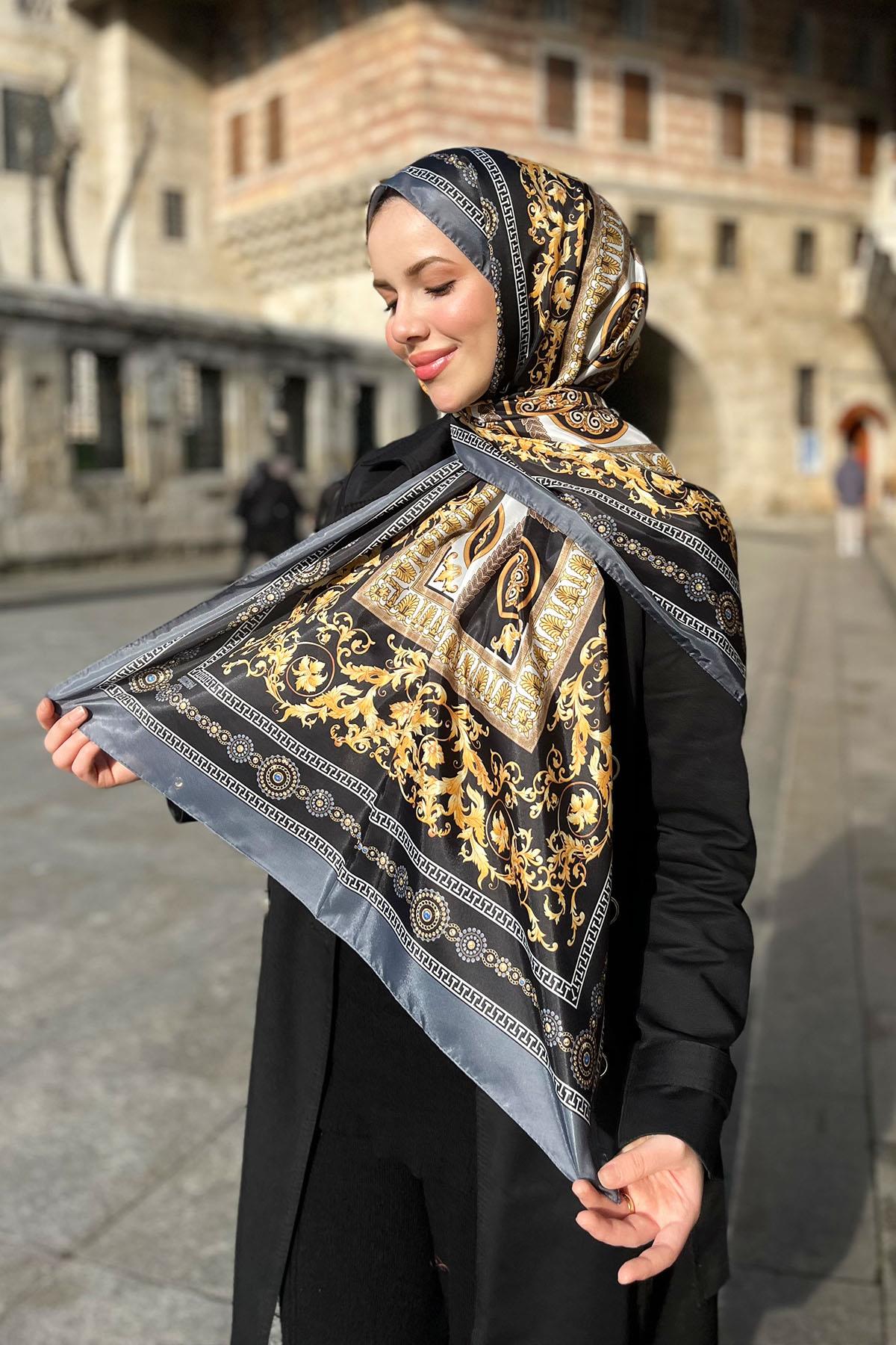 Sultan İpeksi Şal - SLT2853-01 - İthal Desen