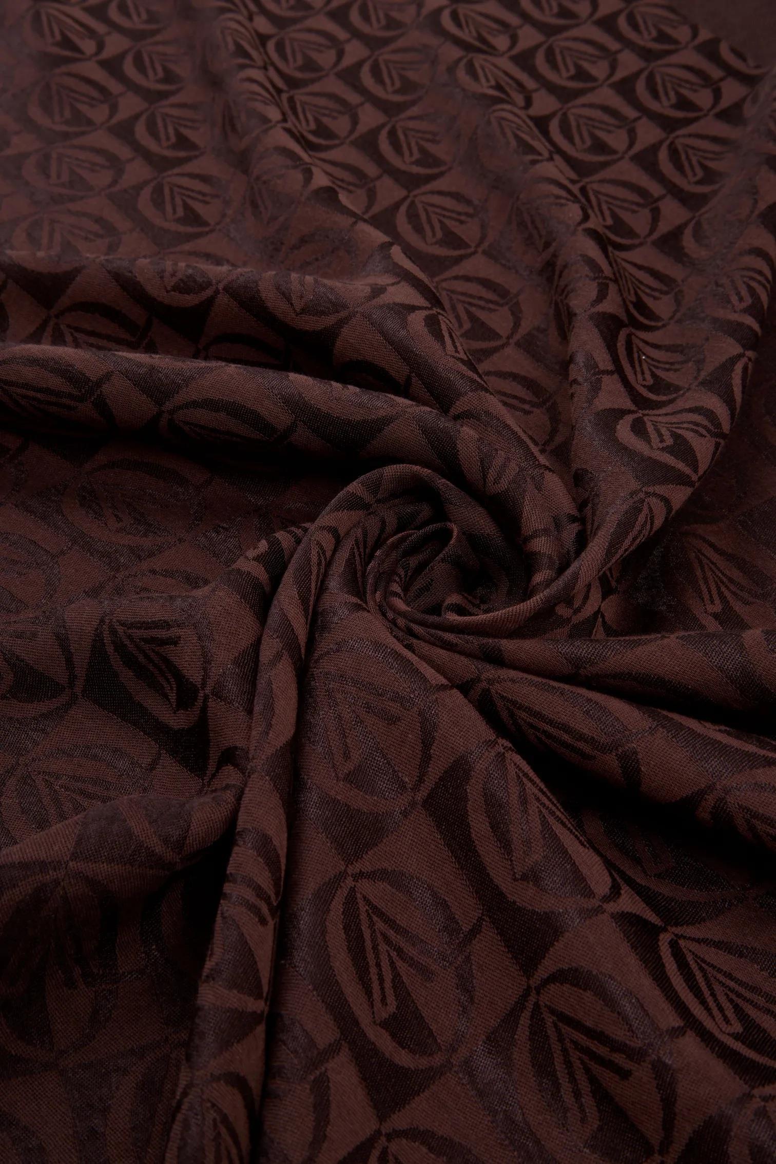 Valentino Orlandi Alia, Jakarlı Lyocell Şal - Dama Desen - 07 - Acı Kahve