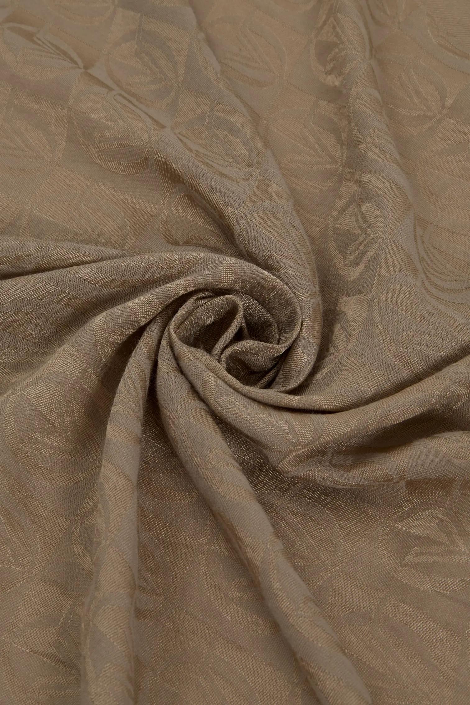 Valentino Orlandi Alia, Jakarlı Lyocell Şal - Dama Desen - 17 - Bej