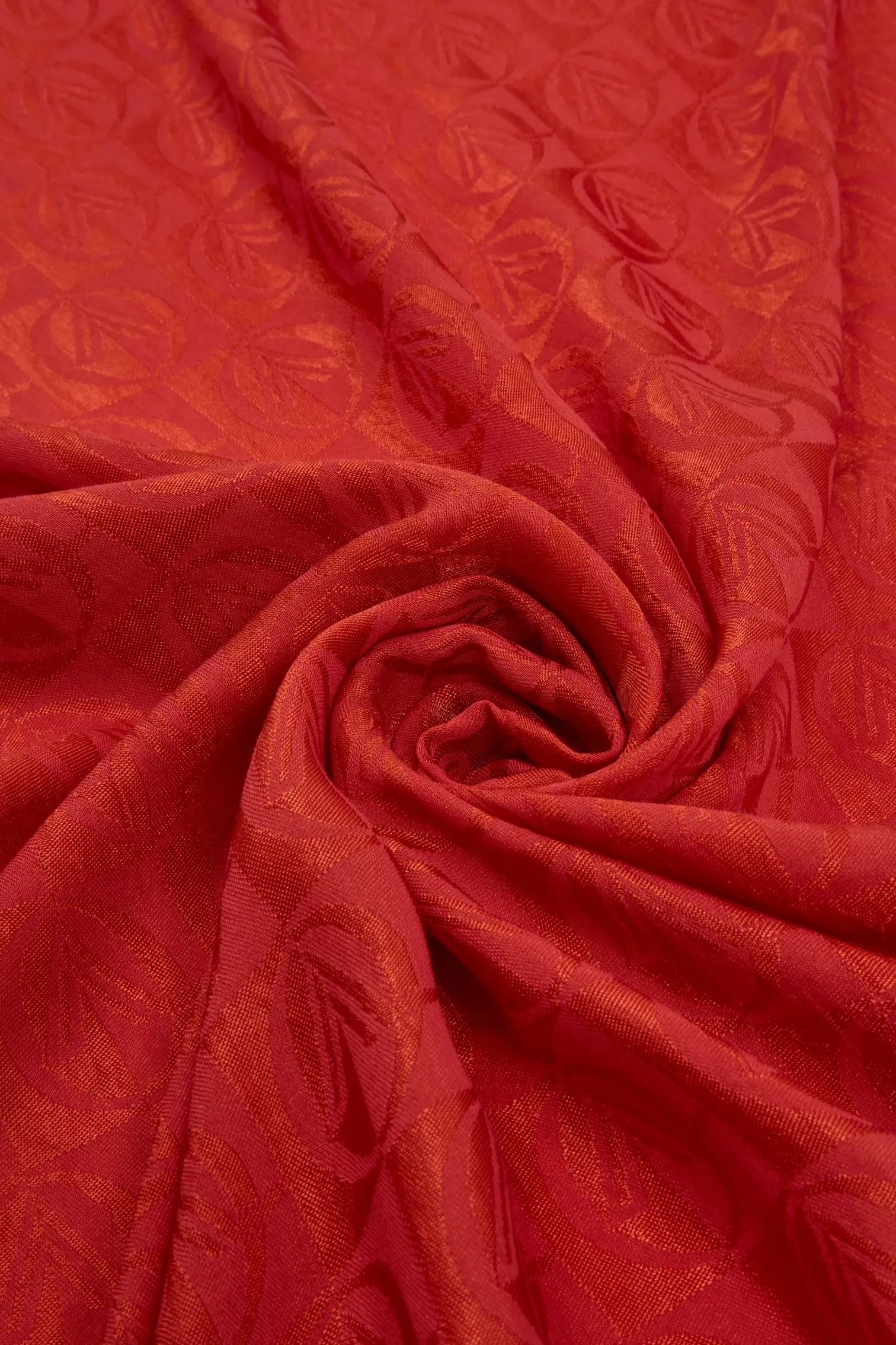 Valentino Orlandi Alia, Jakarlı Lyocell Şal - Dama Desen - 14 - Turuncu