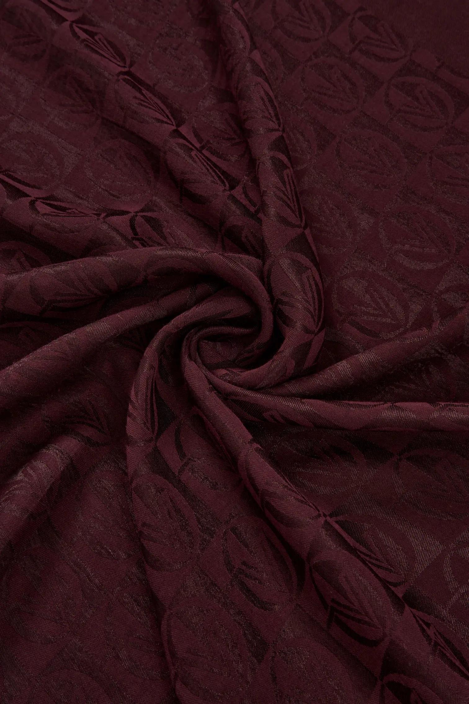 Valentino Orlandi Alia, Jakarlı Lyocell Şal - Dama Desen - 06 - Bordo