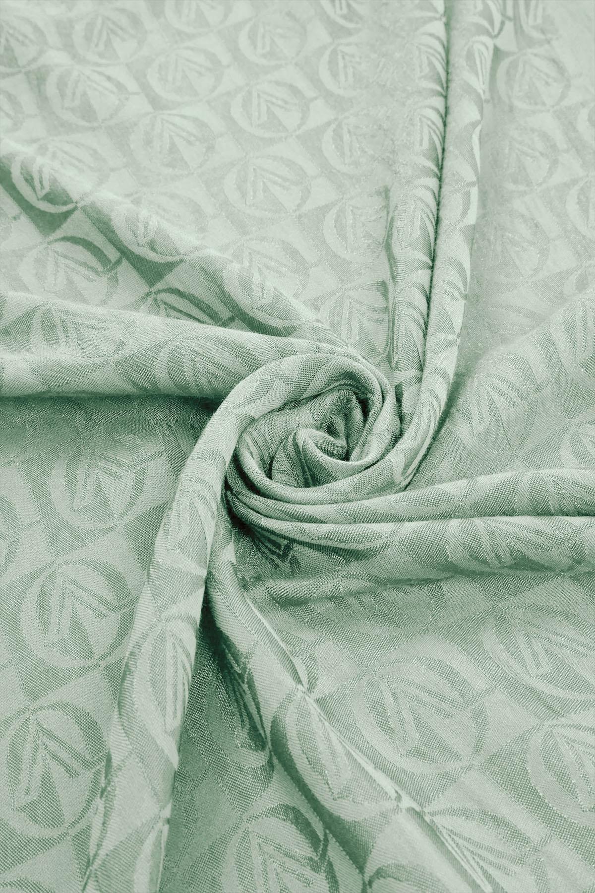 Valentino Orlandi Alia, Jakarlı Lyocell Şal - Dama Desen - 20 - Su Yeşili