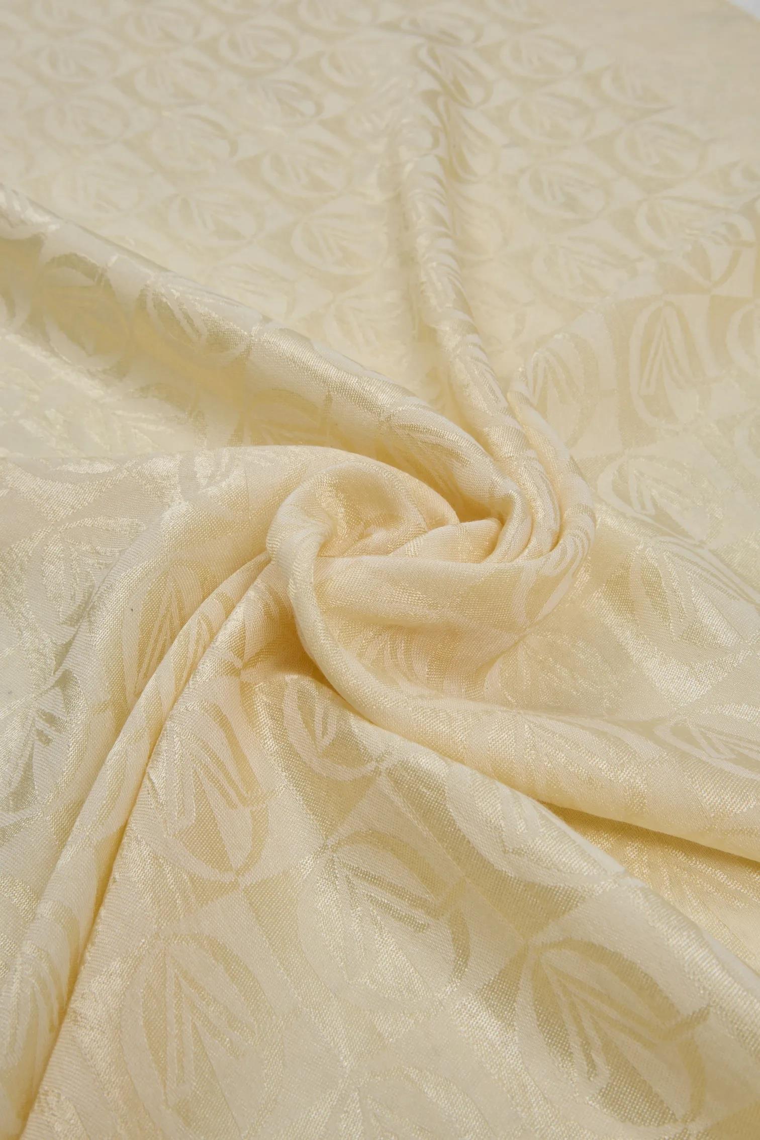 Valentino Orlandi Alia, Jakarlı Lyocell Şal - Dama Desen - 15 - Krem