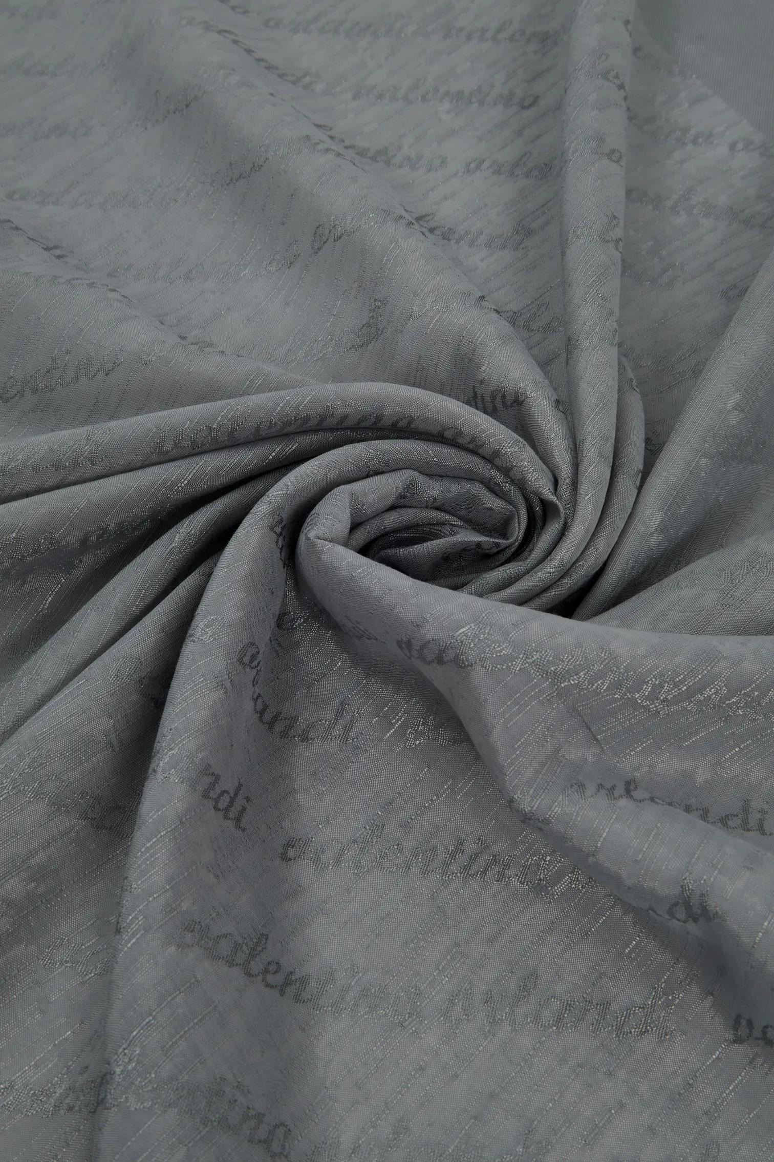 Valentino Orlandi Siena, Jakarlı Şal - İmza Desen - 06 - Gümüş