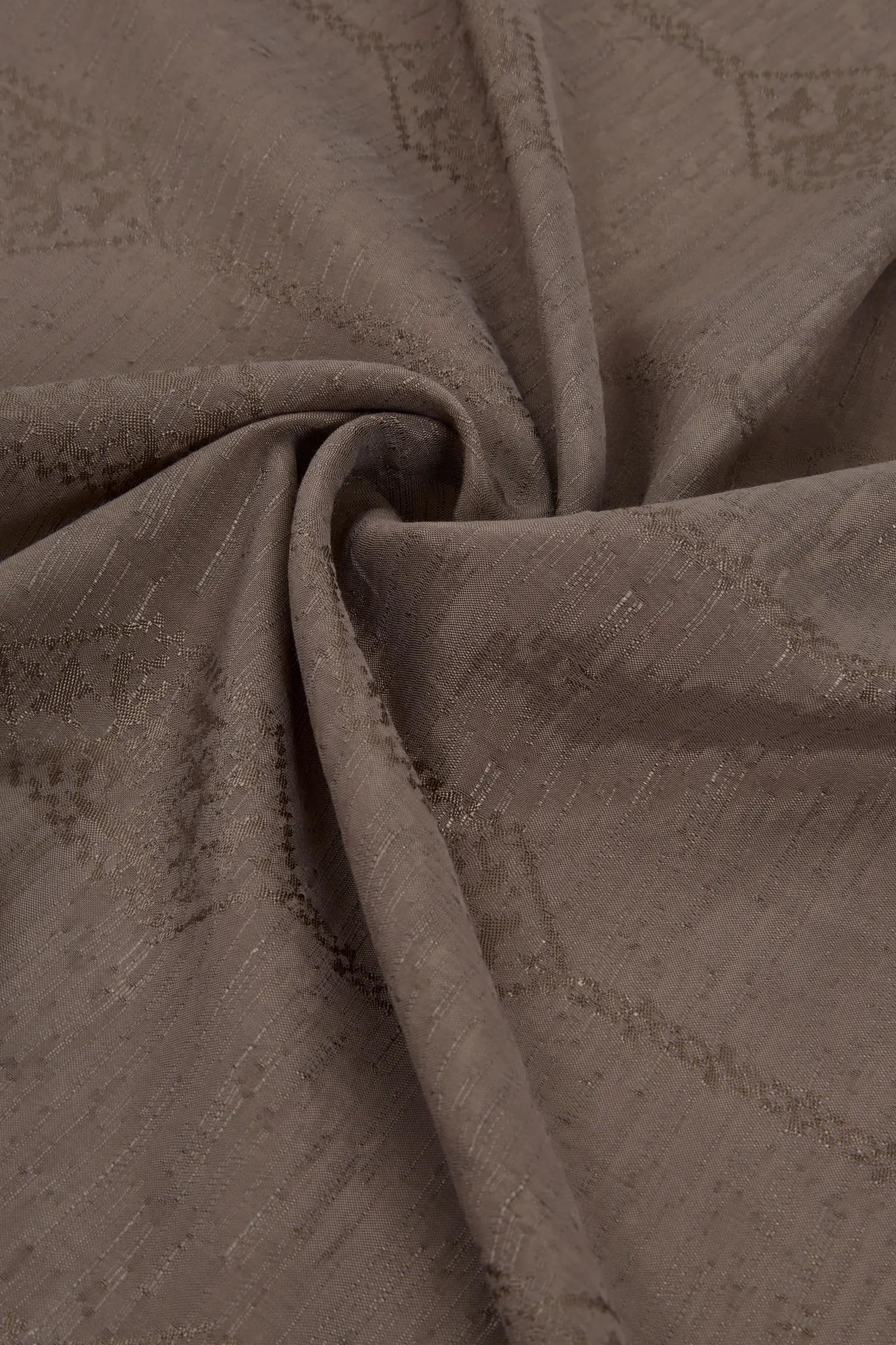 Valentino Orlandi Siena, Jakarlı Şal - Motif Desen - 16 - Vizon