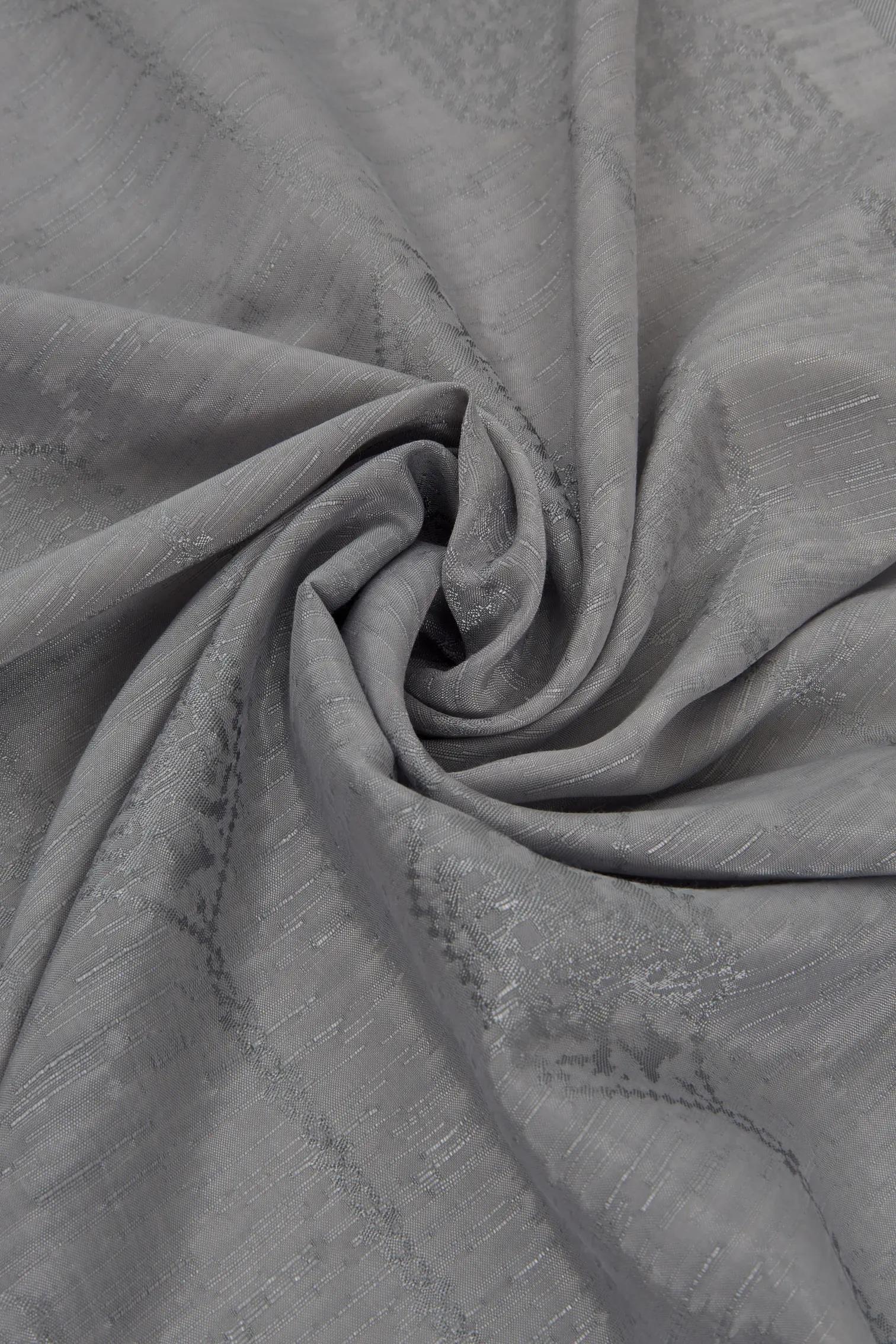 Valentino Orlandi Siena, Jakarlı Şal - Motif Desen - 06 - Gümüş