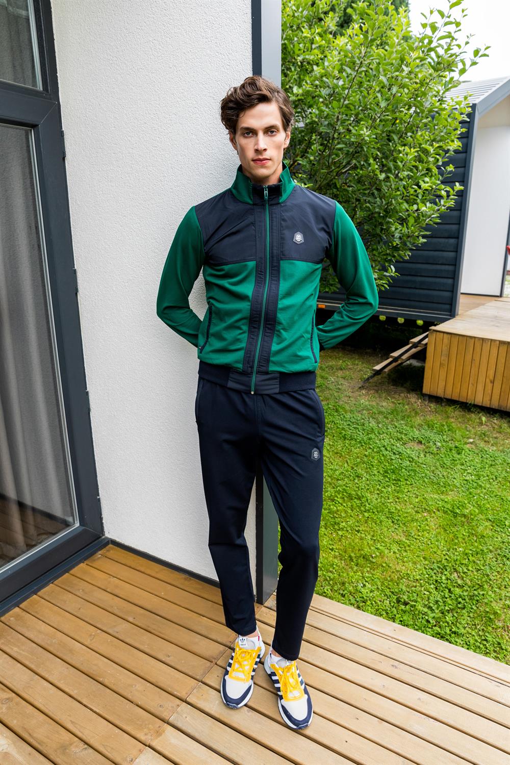 Erkek Dalgıç Kumaş Slim Fit Dar Paça Eşofman Takımı