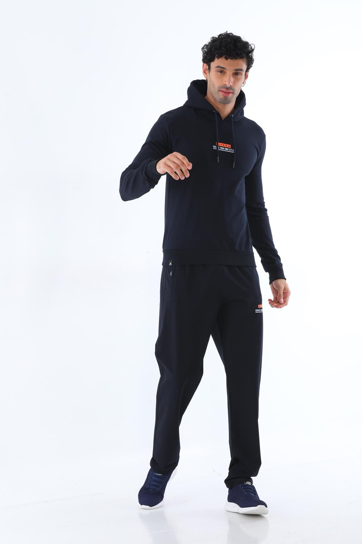 Erkek Sweat Kapüşonlu Eşofman Takımı
