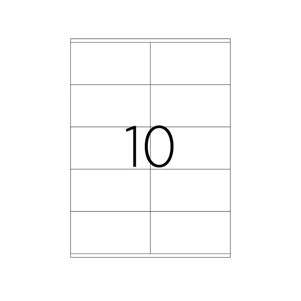 10'lu AY-2610 Lazer Etiket