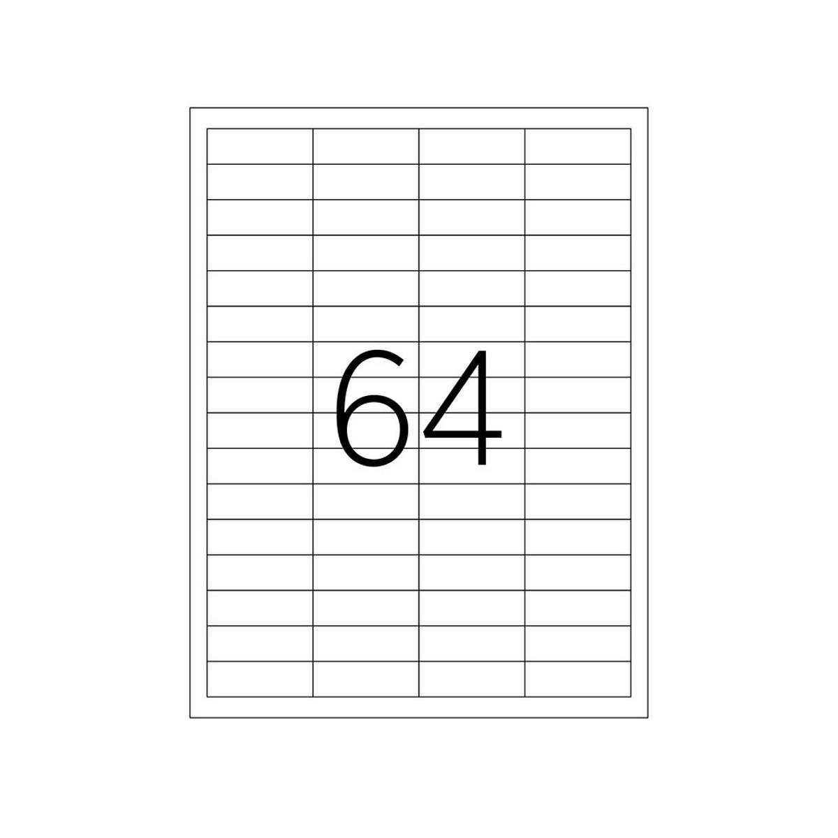 64'lü AY-2564 Lazer Etiket