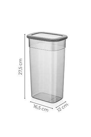 9lu Set Poli Şeffaf Kapaklı Uzun Dikdörtgen Saklama Kabı 3,2 Litre