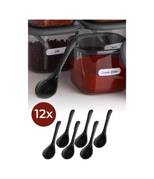 Vienev 12li Baharat Kaşığı Siyah