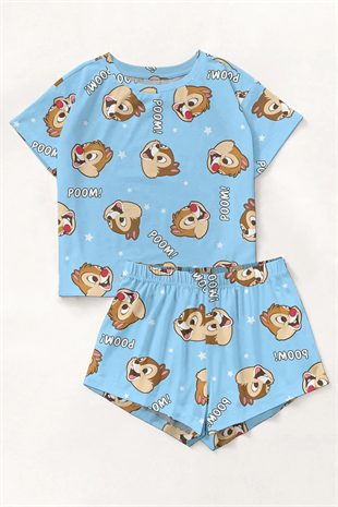 Trendy Ardilla Pijama Şort Takımı