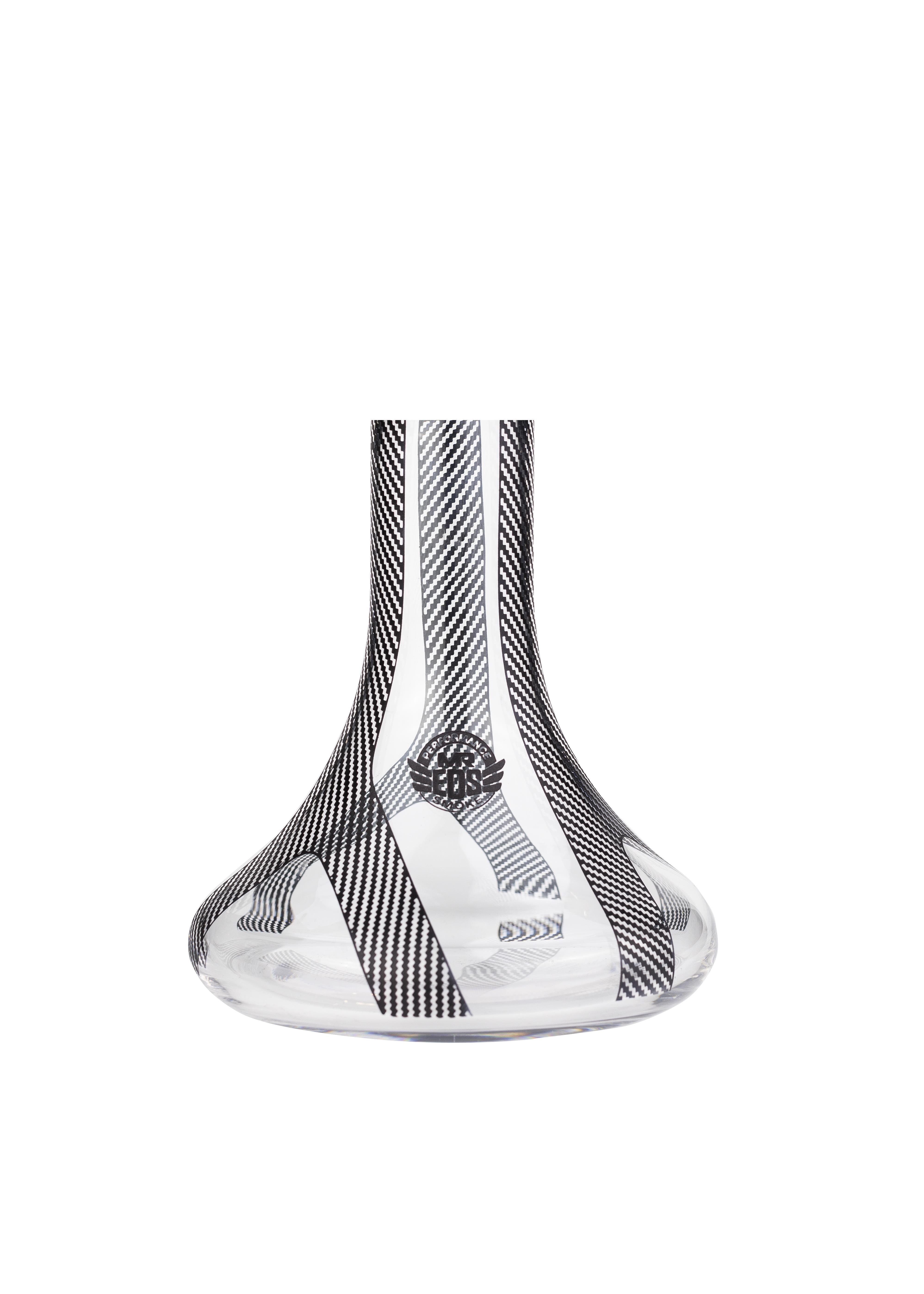 E24 Big Boss Carbon Seri Black Dekor Cam Şişe