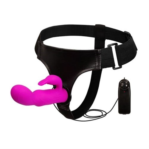 15 cm Belden Bağlamalı Titreşimli Strapon Penis Dildo (Ürün Kodu: T2242)