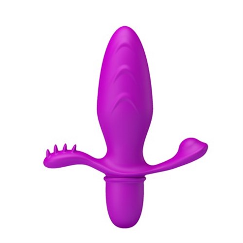 Klitoral Uyarıcılı Titreşimli Anal Plug (Ürün Kodu: B1157)