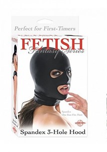 Spandex 3 Delikli Fetish Maske Hediyeli Siyah 1Adet-Kırmızı 1Adet