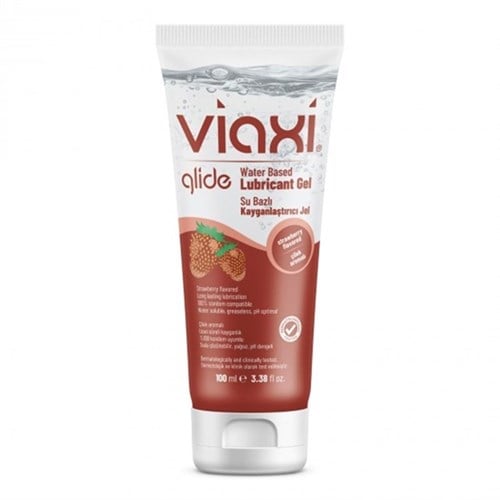 Viaxi Glide Çilek Aromalı Kayganlaştırıcı Jel 100ml (Ürün kodu: C-509)