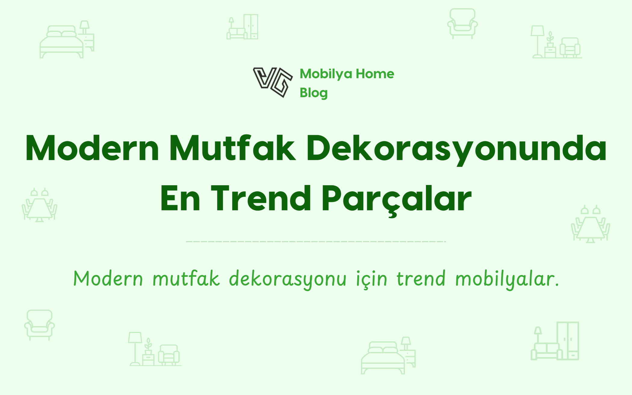 Modern Mutfak Dekorasyonunda En Trend Parçalar