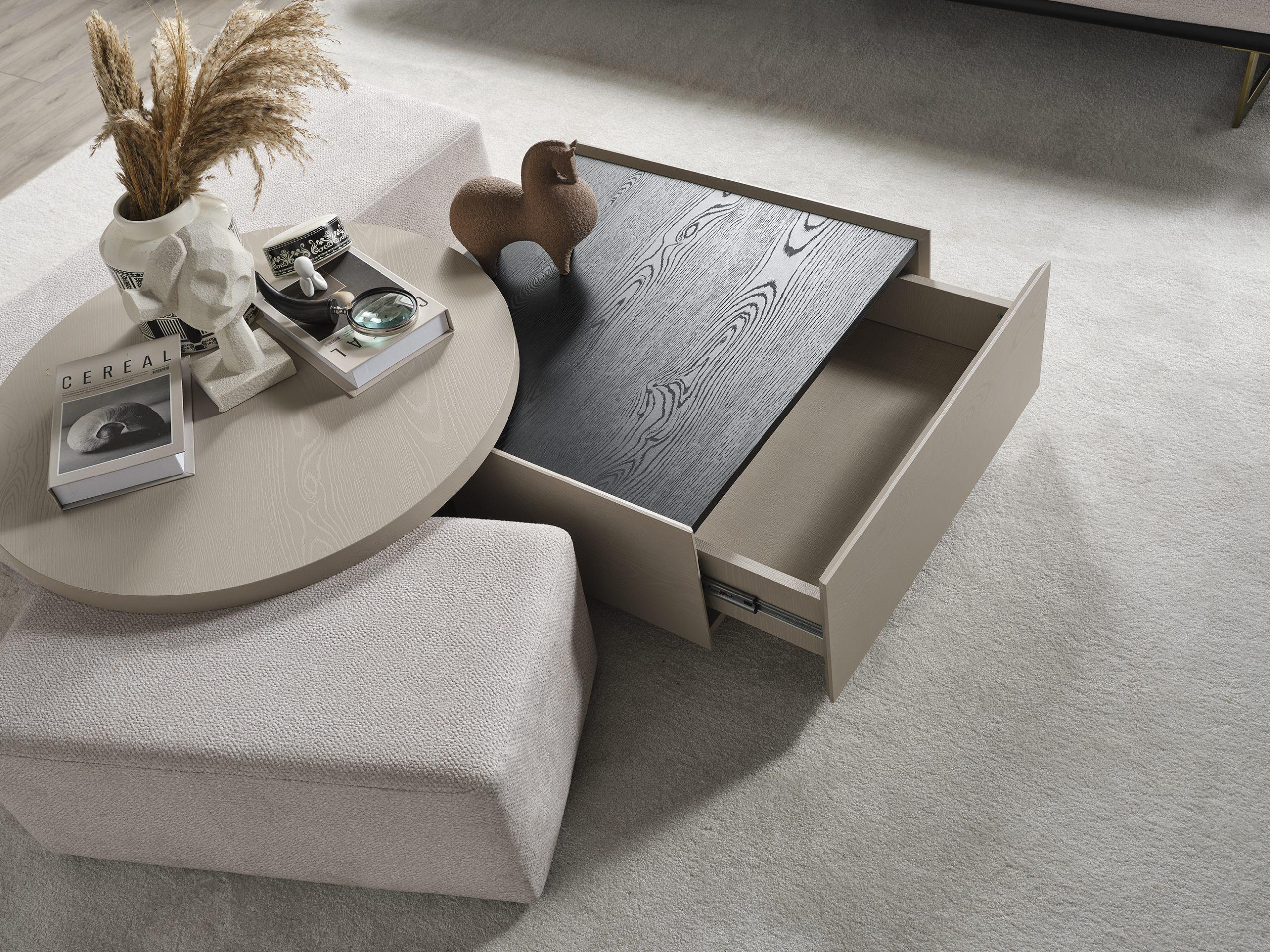 FRİDA ÇEKMECELİ KARE SEHPA