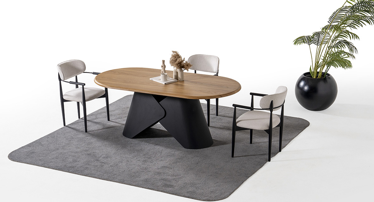 LİNEA SİYAH MASA TAKIMI