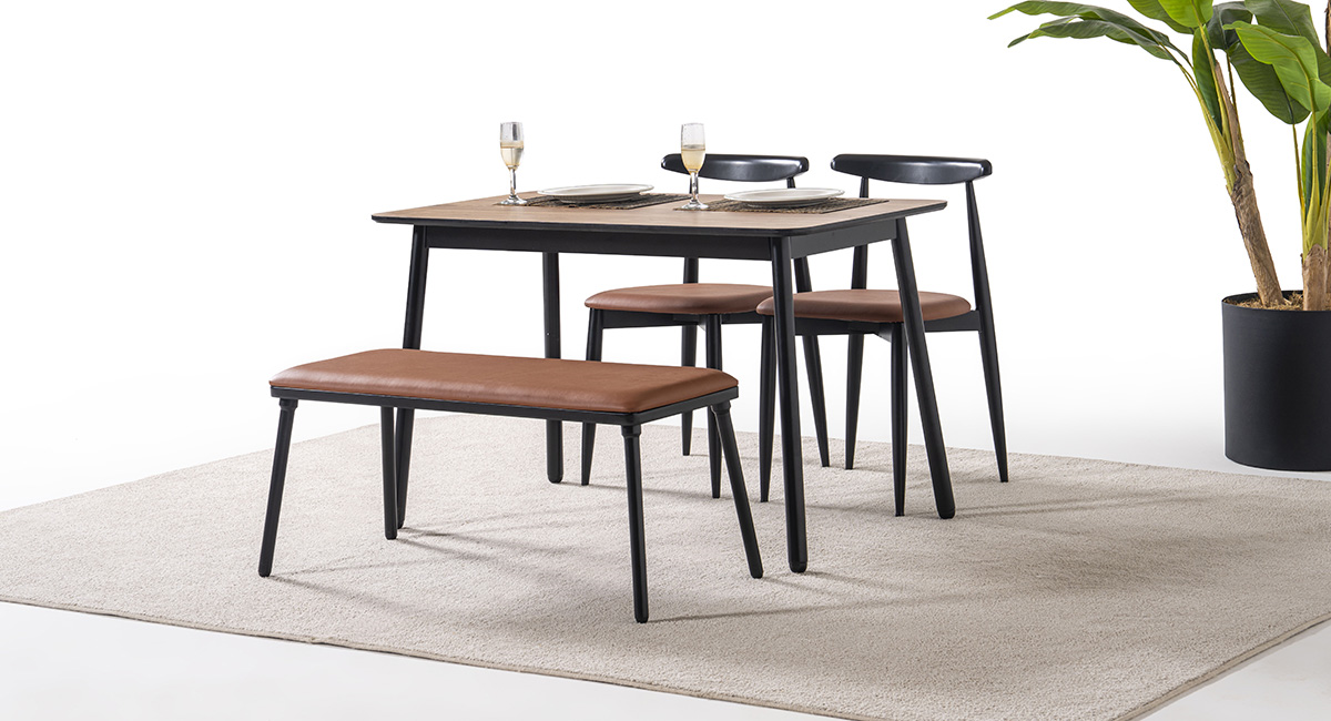 VERA SİYAH MASA TAKIMI