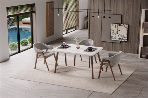 BALTİMORE CEVİZ MASA TAKIMI