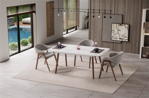 BALTİMORE CEVİZ MASA TAKIMI