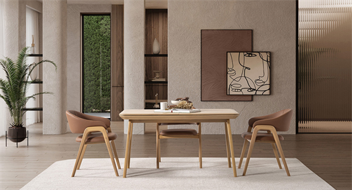 BALTİMORE MEŞE MASA TAKIMI