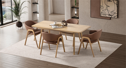 BALTİMORE MEŞE MASA TAKIMI