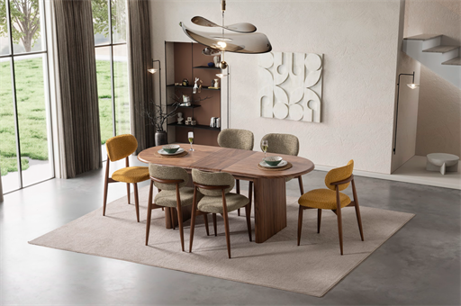 BELEN CEVİZ MASA TAKIMI