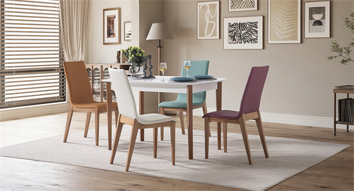 BOSTON CEVİZ MASA TAKIMI