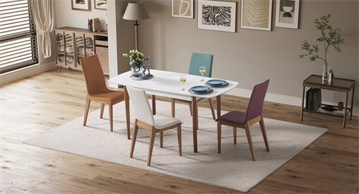 BOSTON CEVİZ MASA TAKIMI