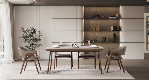 DELAMORE CEVİZ MASA TAKIMI