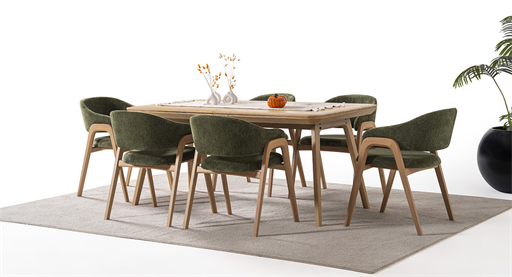 DELAMORE MEŞE MASA TAKIMI