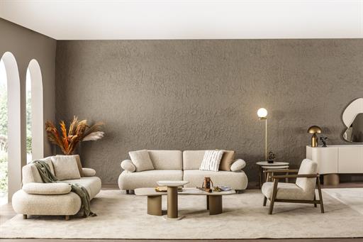 EFES KOLTUK TAKIMI (ÜÇLÜ PUF TEPSİLİ + ÜÇLÜ KOLTUK + BERJER )