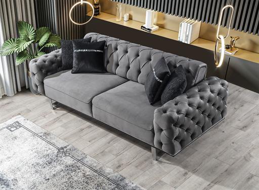 LİLA ÜÇLÜ KOLTUK