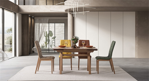 LUCCA CEVİZ MASA TAKIMI