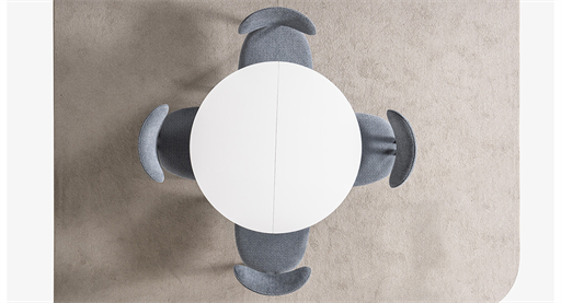 MİLANO BEYAZ MASA TAKIMI