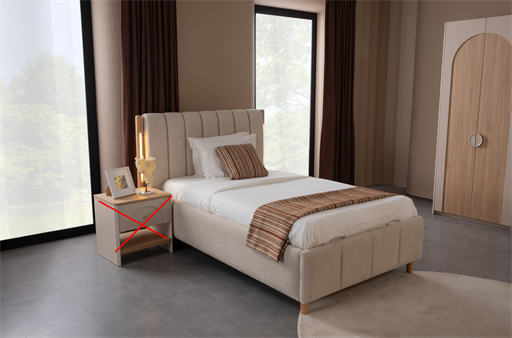 MİLOS 120*200 BAZALI KARYOLA