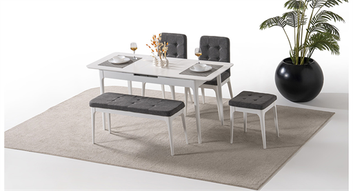 NAİROBİ  BEYAZ MASA TAKIMI